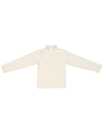 Bebe Organic Jodie Mock Neck Tee - Fairy Floral