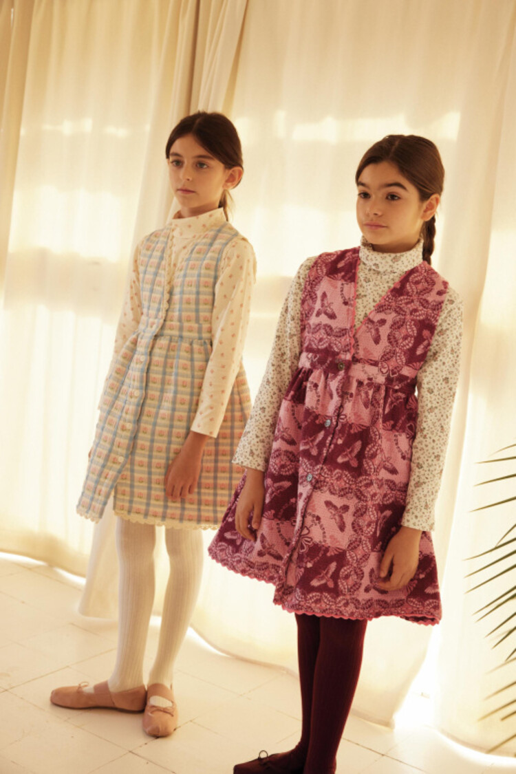 Bebe Organic Jodie Mock Neck Tee - Fairy Floral