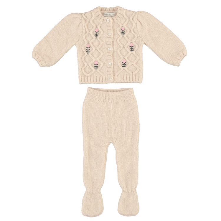 Bebe Organic Rosine Baby Set - Shell Pink