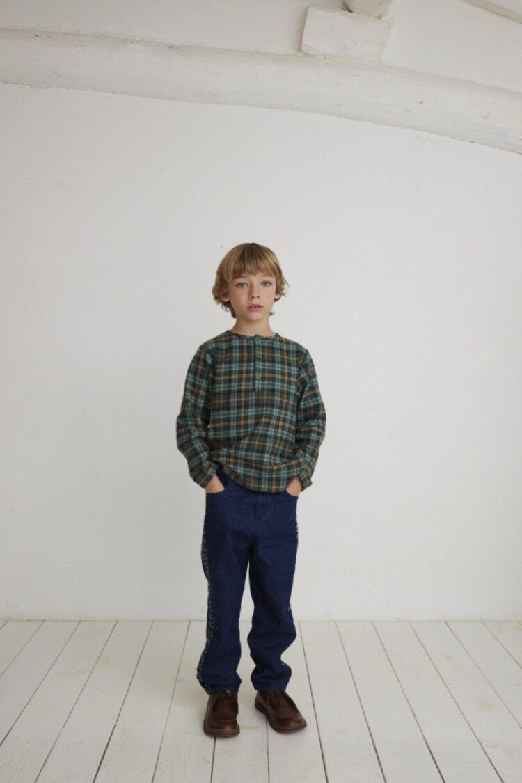 Bebe Organic Sebastian Shirt - Winter Check