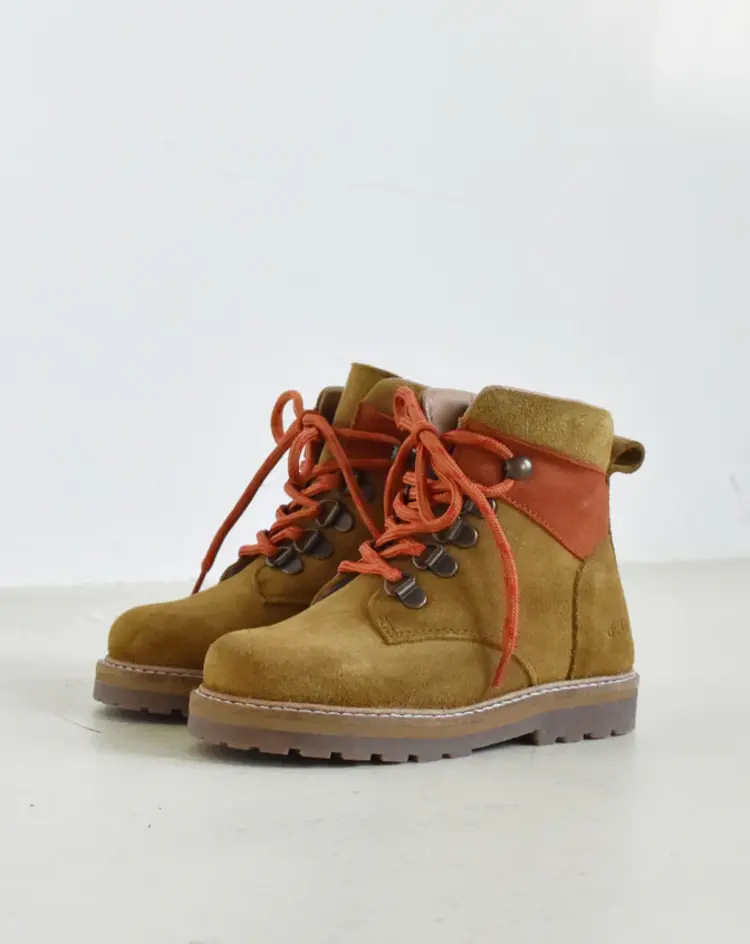 Du Loua Boots Du Louen - Moss/Faded Red