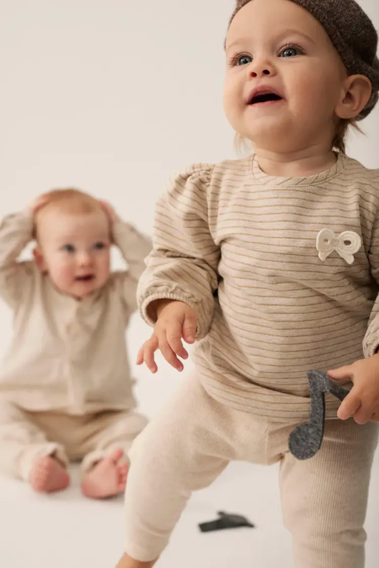 COZMO Legging Rib Baby - Stone