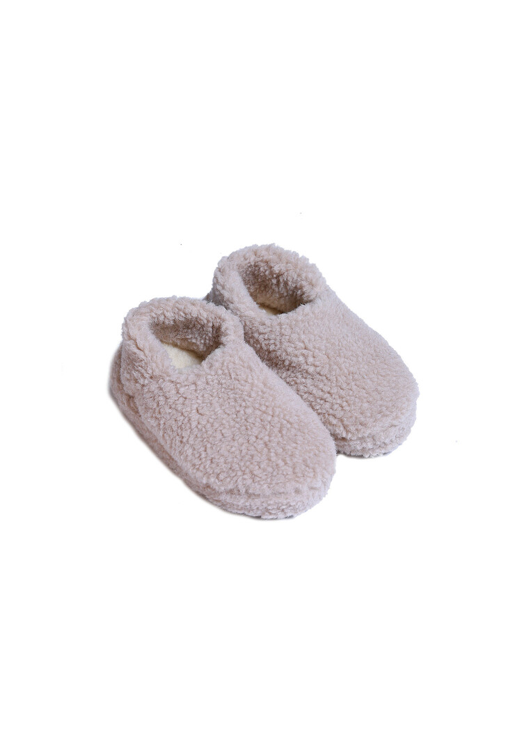 Alwero Wollen Junior Pantoffels - Beige