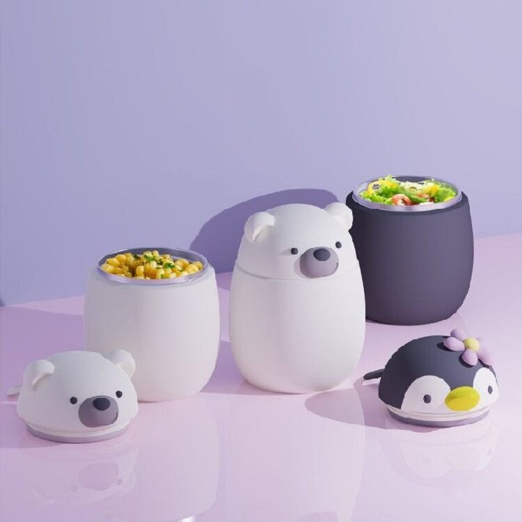 Asobu Stainless Steel Food Jar - Penguin
