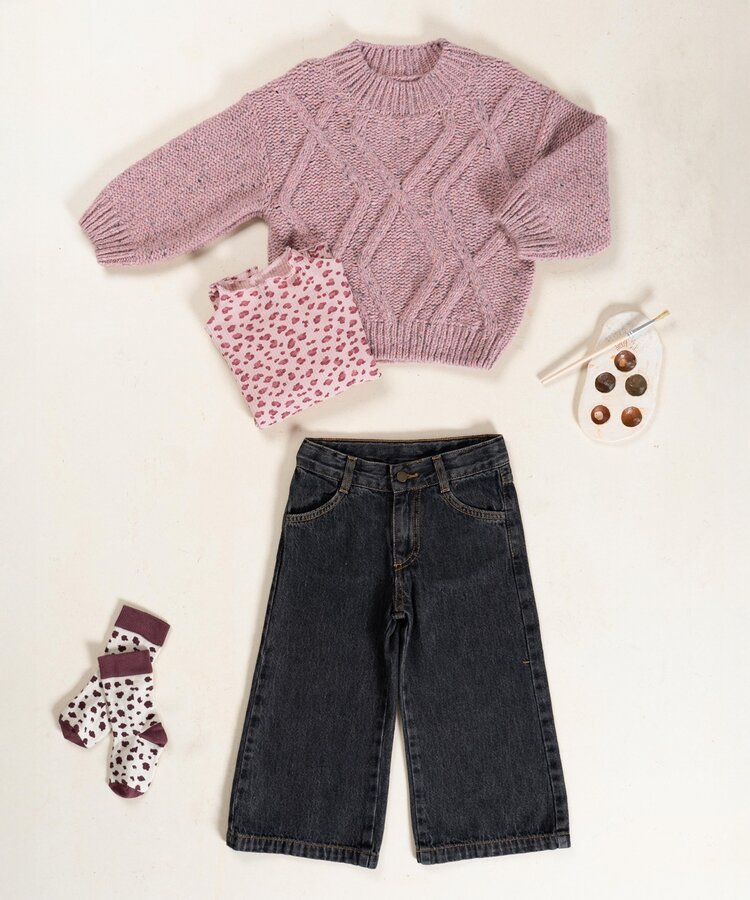Play Up Knitted Sweater - Rose