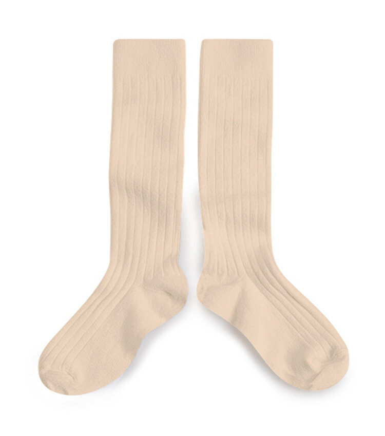 Collégien La Haute - Knee-High Socks  - Sable