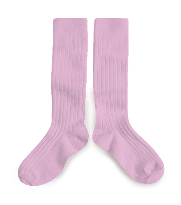 Collégien La Haute - Knee-High Socks - Rose Dragée
