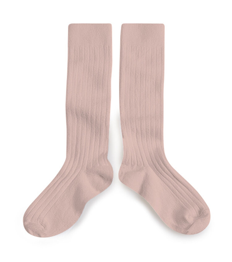 Collégien La Haute - Knee-High Socks - Vieux Rose