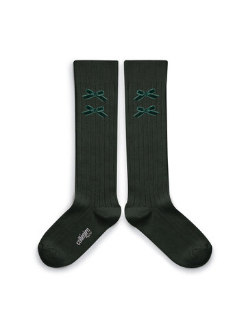 Collégien Hortense - High Socks - Vert Forêt