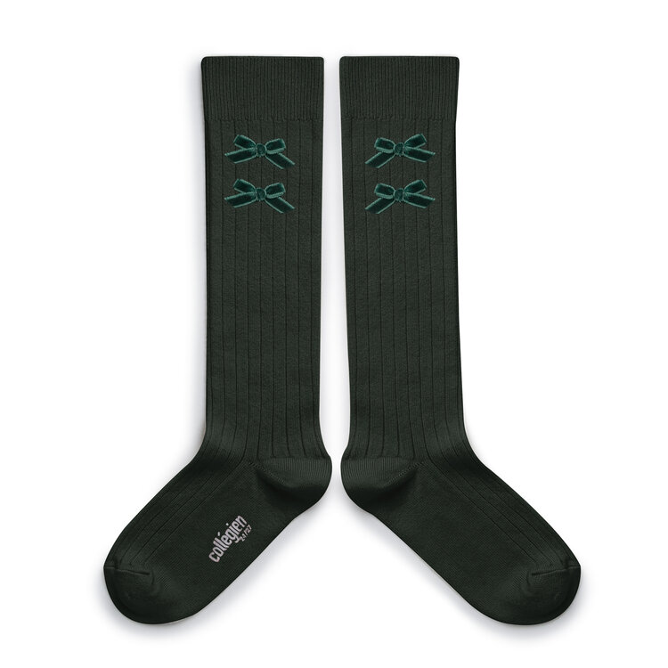 Collégien Hortense - High Socks - Vert Forêt