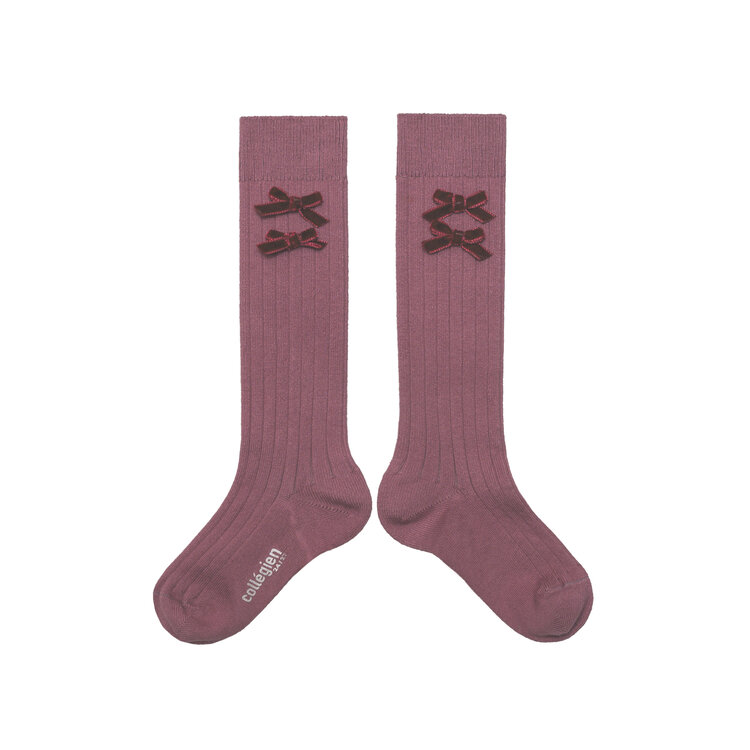 Collégien Hortense - Hoge Sokken - Raisin Rose