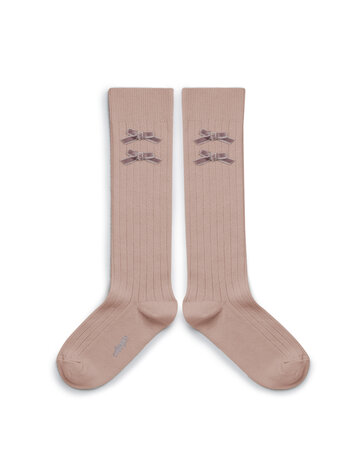 Collégien Hortense - Hoge Sokken - Vieux Rose