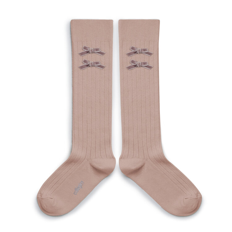 Collégien Hortense - High Socks - Vieux Rose