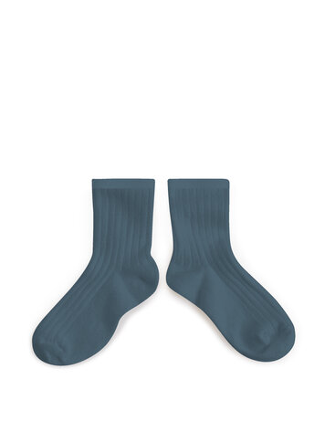 Collégien La Mini -Short Socks - Blue Cendré