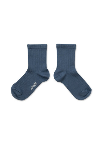 Collégien Paul - Short Socks - Bleu cendré