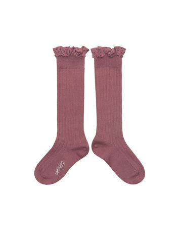 Collégien Maud - High Socks - Raisin Rose