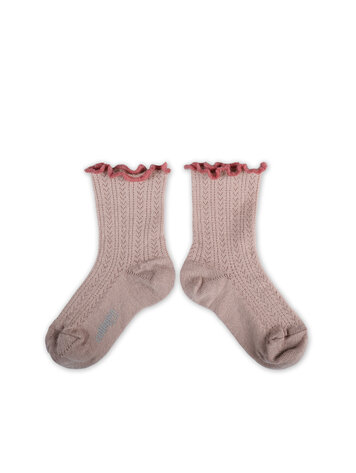 Collégien Ambre - Wollen Sokken - Vieux Rose