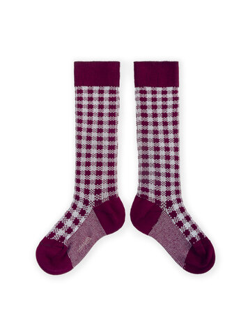 Collégien Claude - Knee-High Sock - Bordeaux Grand Cru