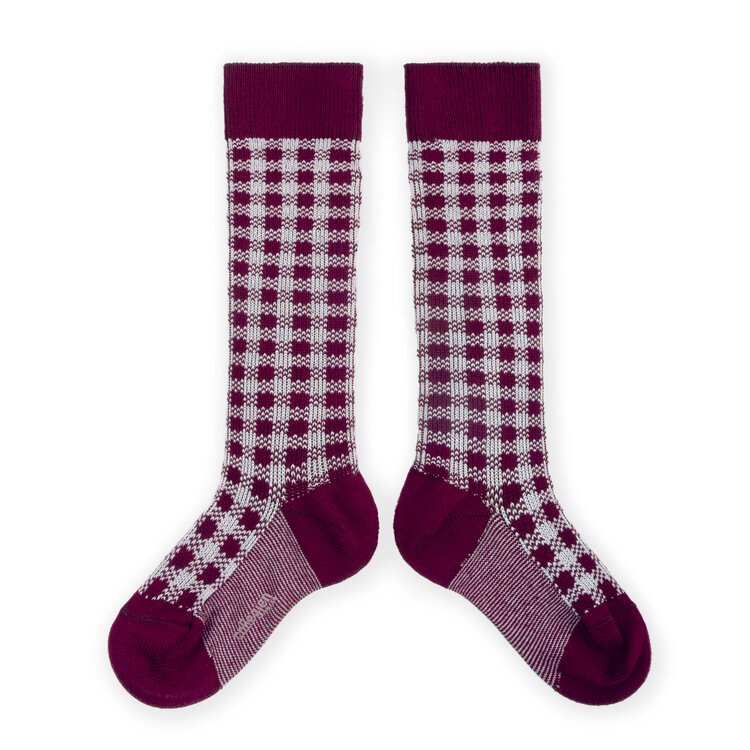 Collégien Claude - Knee-High Sock - Bordeaux Grand Cru