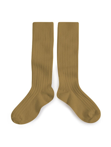 Collégien La Haute -Knee-High Socks - Biscuit