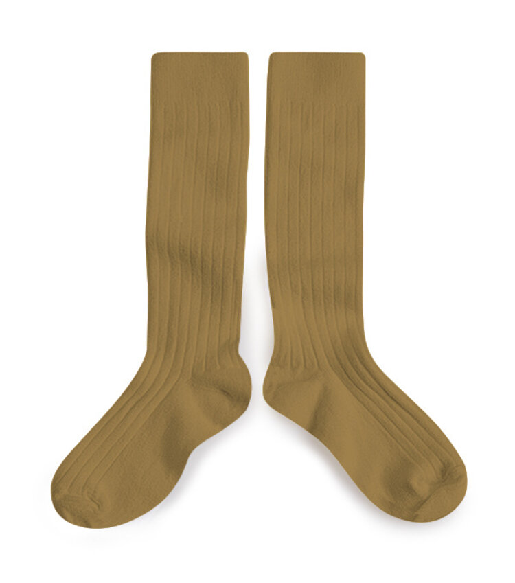 Collégien La Haute -Knee-High Socks - Biscuit