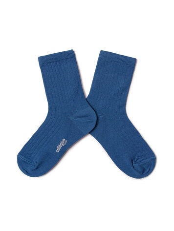 Collégien Paul - Short Socks - Bleu Saphir