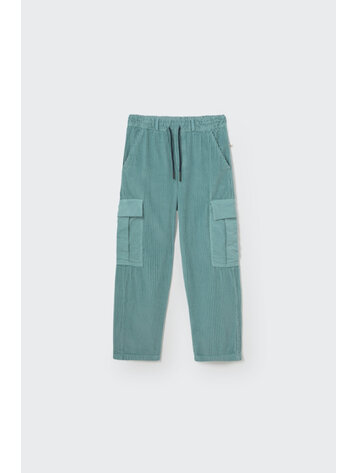 COZMO Salem Wide Corduroy Cargo Pants - Artic Blue