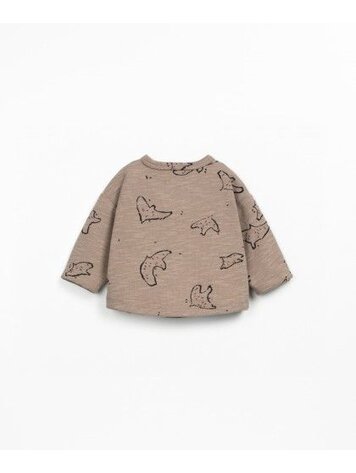 Play Up Printed Rib LS T-shirt - Ancestral