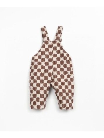 Play Up Printed Corduroy Jumpsuit - Tones