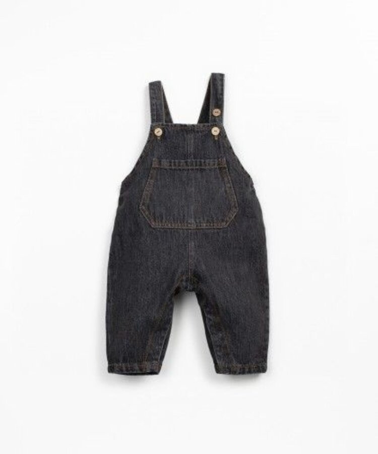 Play Up Denim Jumpsuit - Grafite