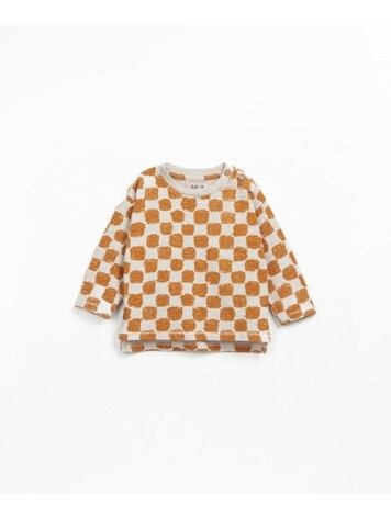 Play Up Printed Flamé Jersey LS T-shirt - Tones Saffron