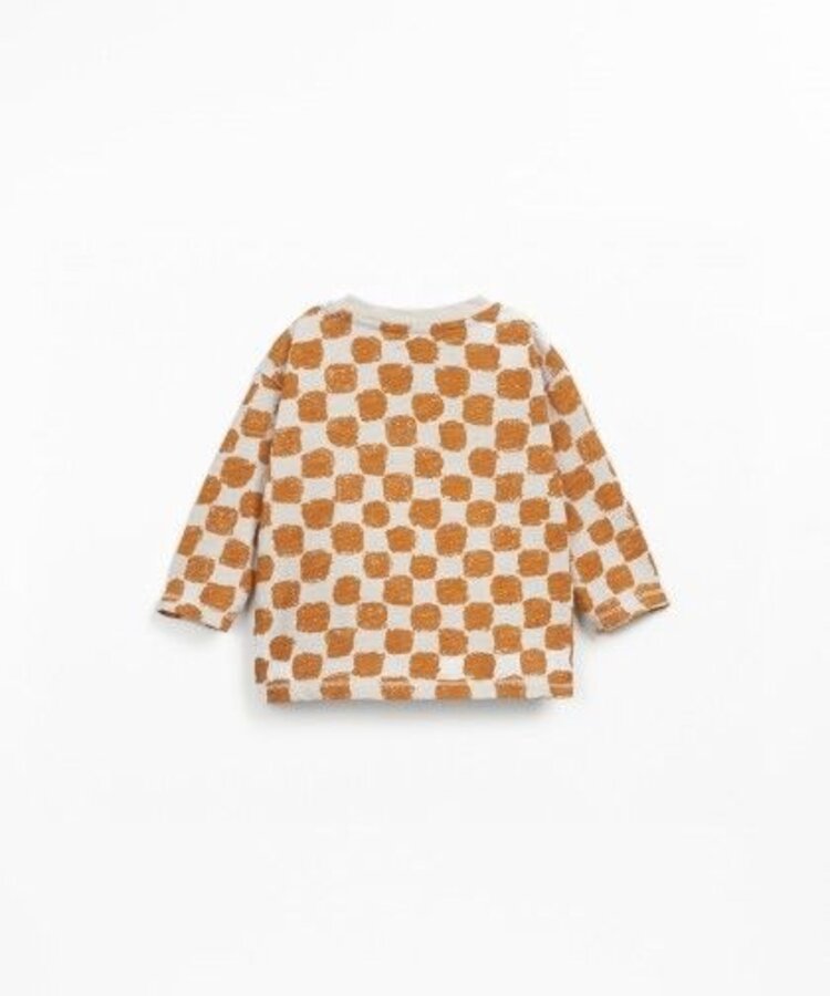 Play Up Printed Flamé Jersey LS T-shirt - Tones Saffron
