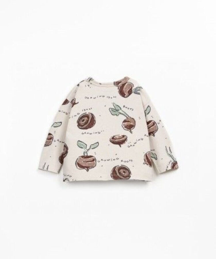 Play Up Printed Jersey LS T-shirt - Pencil