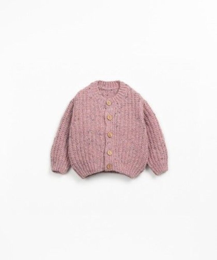 Play Up Knitted Cardigan - Rose