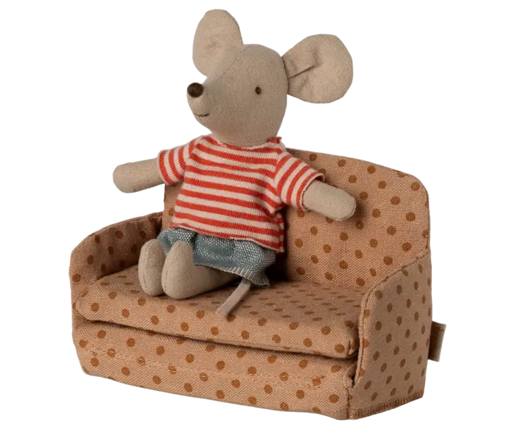 Maileg Sofa bed, Mouse - Dots