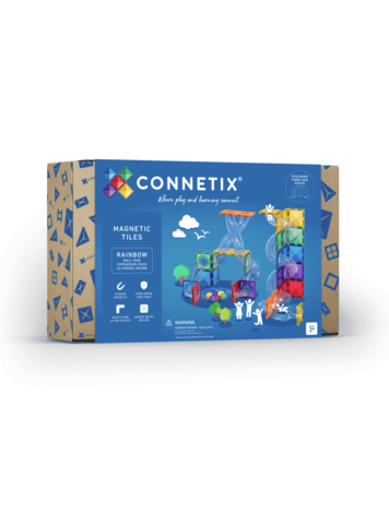 Connetix Magnetisch Bouwen - Rainbow Ball Run Uitbreiding - 66 Stuks
