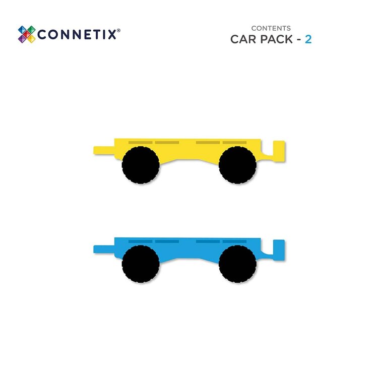 Connetix Magnetisch Bouwen - Rainbow Car - 2 Stuks