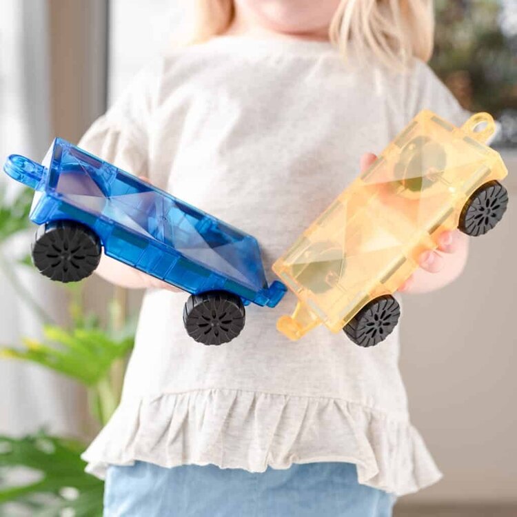 Connetix Magnetic Building - Rainbow Car - 2 Pieces