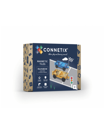 Connetix Magnetisch Bouwen - Rainbow Car - 2 Stuks