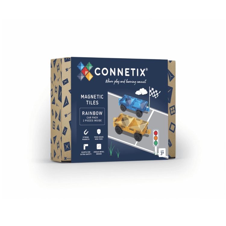 Connetix Magnetisch Bouwen - Rainbow Car - 2 Stuks