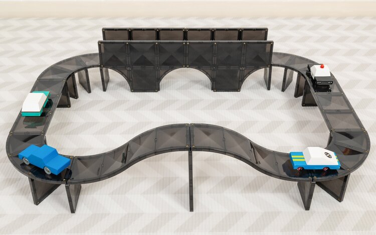 Connetix Magnetic Building - Creative Roads - 48 Pieces