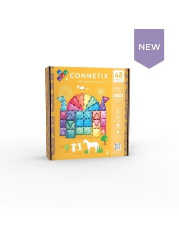 Connetix Magnetic Building - Glitter Castle - 48 pieces