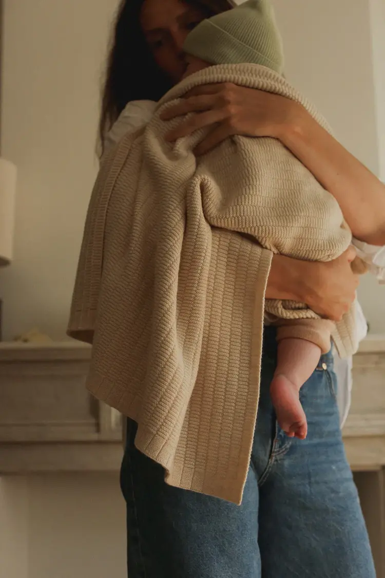 Hvid Blanket Ida - Cream