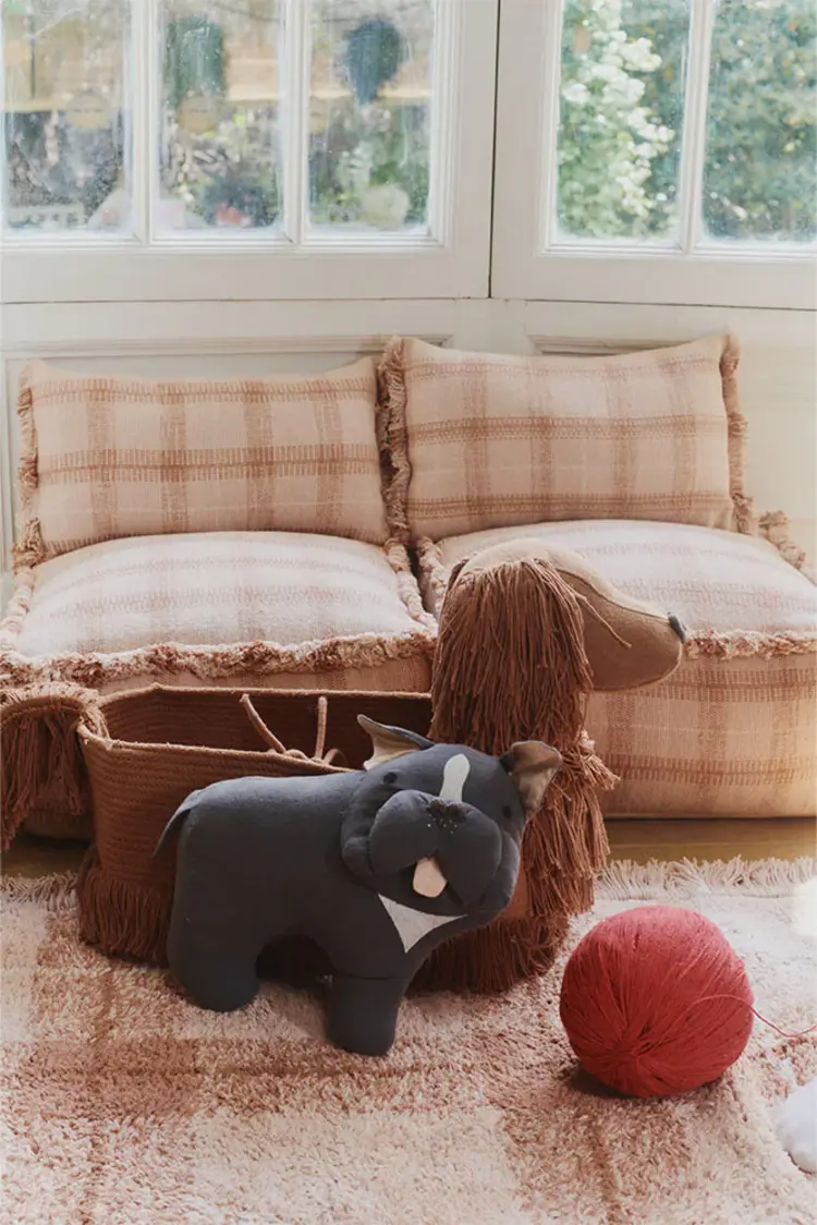 Lorena Canals Handgeweven Kussen - Rose