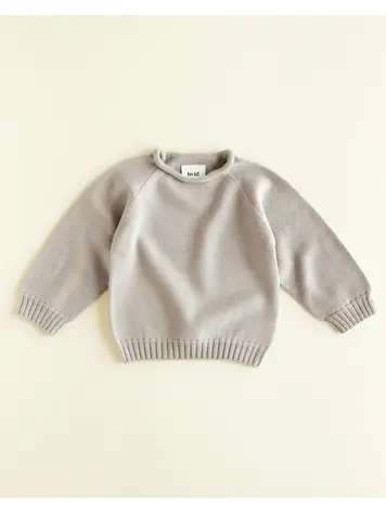 Hvid Sweater Georgette - Pebble
