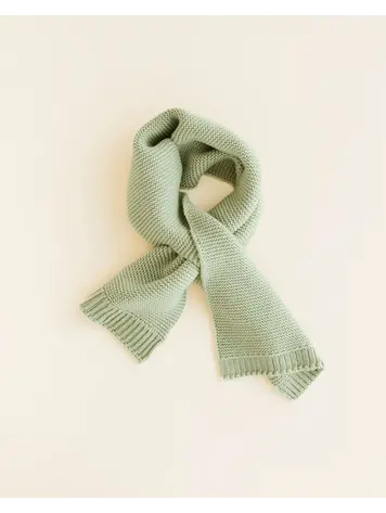 Hvid Sjaal Ivo - Mint