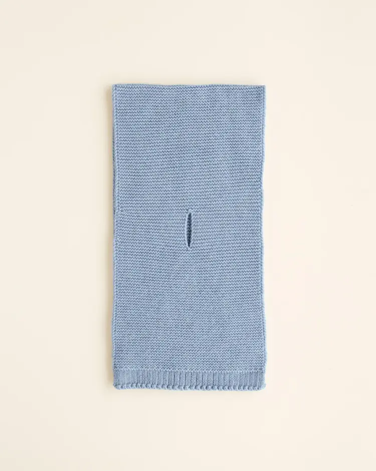 Hvid Scarf Ivo - Light Blue