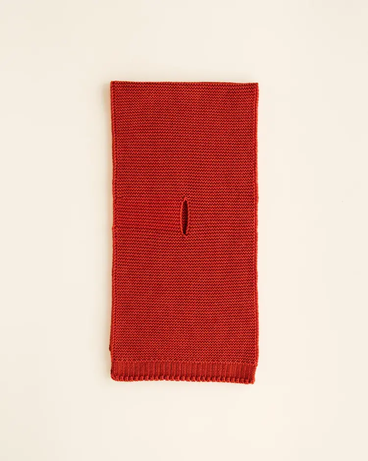 Hvid Scarf Ivo - Red
