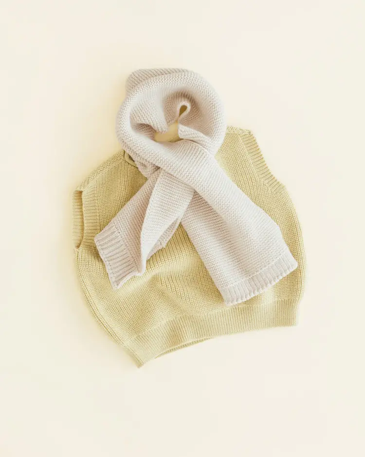 Hvid Scarf Ivo - Cream