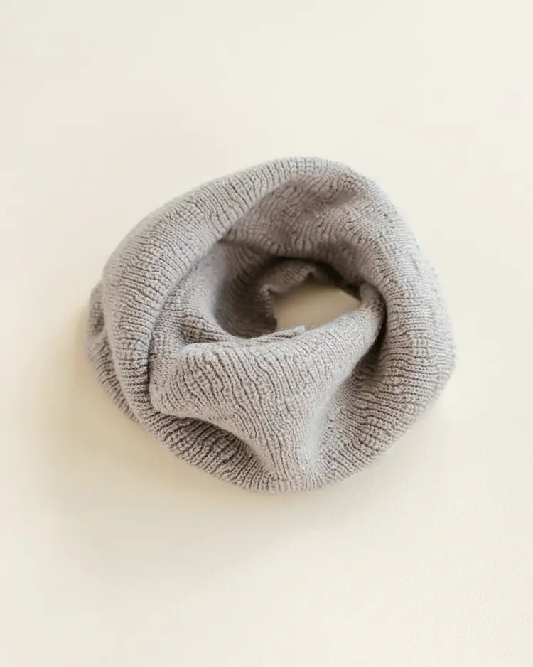 Hvid Tube scarf Gigi - Pebble